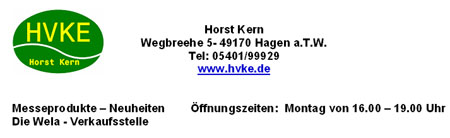 Sponsoring Männerchor - Horst Kern Messeprodukte Hagen